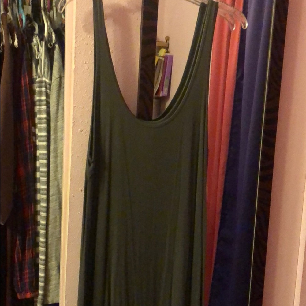 Dark grey maxi dress